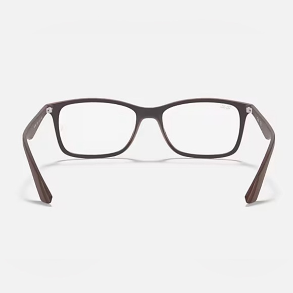 Ray Ban RB 7047 5451 Optics Matte Transparent Brown Eyeglasses Frames 54-17-140 - Picture 3 of 10